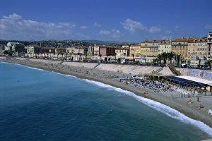 Baie Des Anges Prints: Beach, Baie des Anges, Nice, Cote D Azur, Provence, France, Mediterranean, Europe