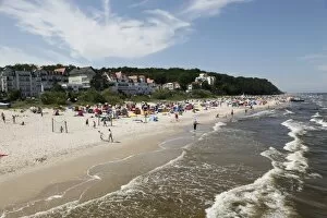 Images Dated 7th August 2009: Beach at the Baltic Sea spa of Bansin, Usedom, Mecklenburg-Western Pomerania
