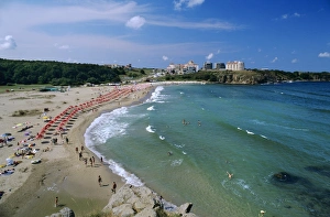 Black Sea Prints: Beach below Bella Vista Hotel, Sinemorets, Black Sea coast, Bulgaria, Europe