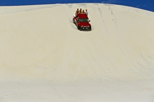 Ceara Prints: Beach buggy riding on the sandy dunes of the Ceara coastline, near Canoa Quedrada