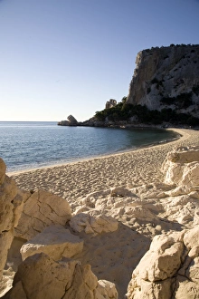 Gulf Prints: The beach of Cala Luna, Gulf of Orosei, Sardinia, Italy, Mediterranean, Europe