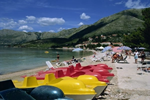 Pedalo Prints: Beach, Cavtat, Croatia, Europe