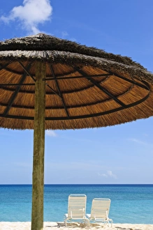 Images Dated 27th May 2008: Beach chairs on Grand Anse Beach, Grenada, Windward Islands, West Indies