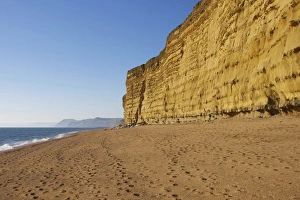 Beach and cliffs, Burton Bradstock, Jurassic Coast, UNESCO World Heritage Site