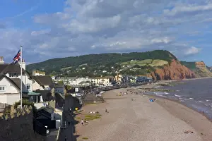 Sidmouth Prints: Beach and cliffs on the Jurassic Coast