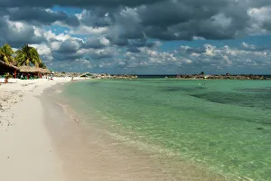 Holiday Maker Prints: A beach along east coast, Cozumel Island, Quintana Roo, Mexico, North America