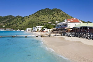 Images Dated 30th January 2008: Beach at Grand-Case on the French side, St. Martin, Leeward Islands, West Indies
