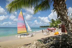Barbados Prints: Beach, Holetown, St. James, Barbados, West Indies, Caribbean, Central America