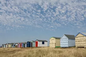 Hampshire Collection: Beach huts, Hayling Island, Hampshire, England, United Kingdom, Europe