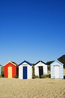 Beach huts, Southwold, Suffolk, England, United Kingdom, Europe