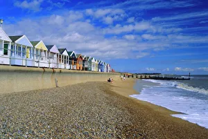 Relaxing Prints: Beach huts, Southwold, Suffolk, England, UK, Europe