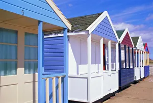Suffolk Prints: Beach huts, Southwold, Suffolk, England