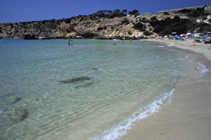 Balearic Islands Prints: Beach, Ibiza, Balearic Islands, Spain, Mediterranean, Europe