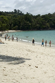 Manuel Antonio Prints: Beach inside Manuel Antonio National Park, Pacific Coast, Costa Rica, Central America
