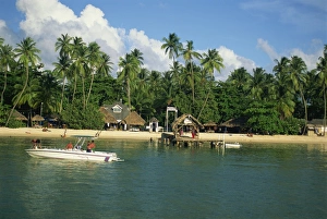 Tobago Prints: The beach and jetty at Pigeon Point