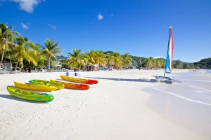 Rowboats Prints: Beach, Jolly Harbour, St. Mary