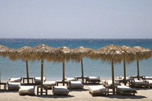 Beach Umbrella Prints: Beach of Kalo Livadi