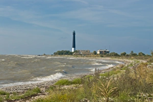 Light Houses Prints: Beach and Lighthouse at Saaremaa Island, Estonia, Baltic States, Europe