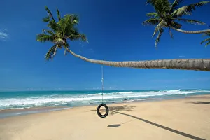 Rope Prints: Beach near Galle, Sri Lanka, Asia