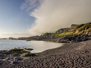 Azores Prints: Beach near Vila do Corvo, Corvo, Azores, Portugal, Atlantic, Europe