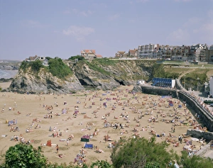 New Quay Prints: Beach, Newquay, Cornwall, England, United Kingdom, Europe
