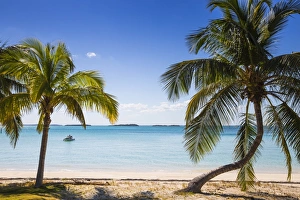 Bahamas Prints: Beach in North of island, Hope Town, Elbow Cay, Abaco Islands, Bahamas, West Indies