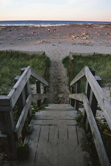 Michigan Prints: Beach at Old Mission Lighthouse