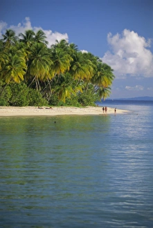Tobago Prints: Beach at Pigeon Point on the southwest coast of the island