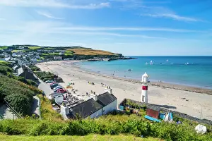Port Prints: Beach of Port Erin, Isle of Man, crown dependency of the United Kingdom, Europe