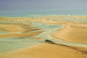 Manche Prints: Beach at resort of Barneville Carteret, Cote de Nacre, Cotentin Peninsula