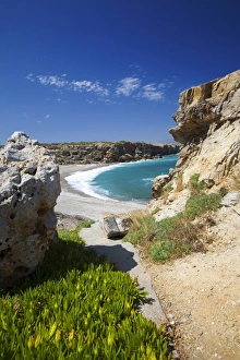 Rethymno Prints: Beach in Rethymno, Crete, Greek Islands, Greece, Europe