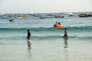Santa Maria Prints: Beach at Santa Maria, Sal (Salt), Cape Verde Islands, Atlantic Ocean, Africa