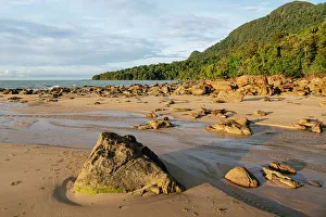 Borneo Prints: Beach, Santubong, Sarawak, Borneo, Malaysia, Southeast Asia, Asia