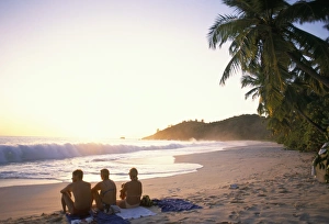 Mahe Prints: Beach on south coast