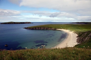 Shetland Prints: Beach on south west Mainland near Sumburgh, Shetland, Shetland Islands