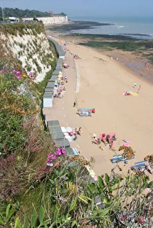 Kent Prints: Beach, Stone Bay, Broadstairs, Kent, England, United Kingdom, Europe