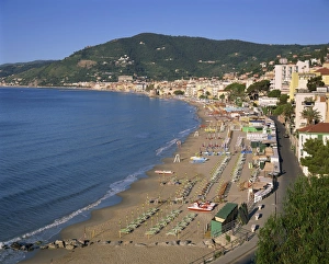 Beach and town