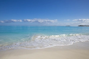 Bahamas Prints: Beach at Treasure Cay, Great Abaco, Abaco Islands, Bahamas, West Indies, Central America