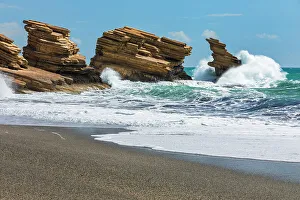 Rethymno Prints: Beach of Triopetra, Akoumia, Rethymno, Crete, Greek Islands, Greece, Europe