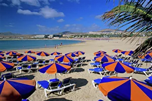 Resort Gallery: Beach view, Caleta de Fuste, Fuerteventura, Canary Islands, Spain, Atlantic, Europe