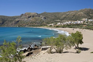 Chania Region Prints: Beach view, Paleohora, Chania region, Crete, Greek Islands, Greece, Europe