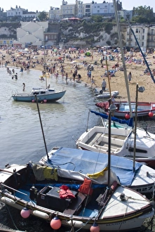 Viking Bay Prints: Beach, Viking Bay, Broadstairs, Kent, England, United Kingdom, Europe