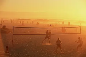 Images Dated 29th February 2008: Beach volleyball game