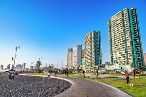 Iquique Prints: Beachfront of Iquique, Atacama desert, Chile, South America