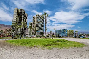 Iquique Prints: Beachfront of Iquique, Atacama desert, Chile, South America