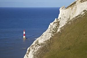 Guidance Gallery: Beachy Head Lighthouse and chalk headland, south coast, near Eastbourne, South Downs National Park