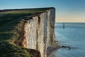 Chalk Prints: Beachy Head Lighthouse and the white chalk cliffs of Beachy Head