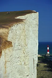 Sea Cliff Prints: Beachy Head, South Downs, Sussex, England, United Kingdom, Europe