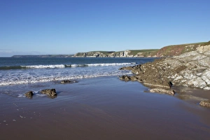 Beacon Point from Bigbury-on-Sea, near Kingsbridge, Devon, England, United Kingdom