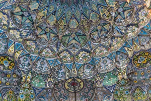 Beautiful artwork in the Ahmad Shah Durrani Mausoleum, Kandahar, Afghanistan, Asia